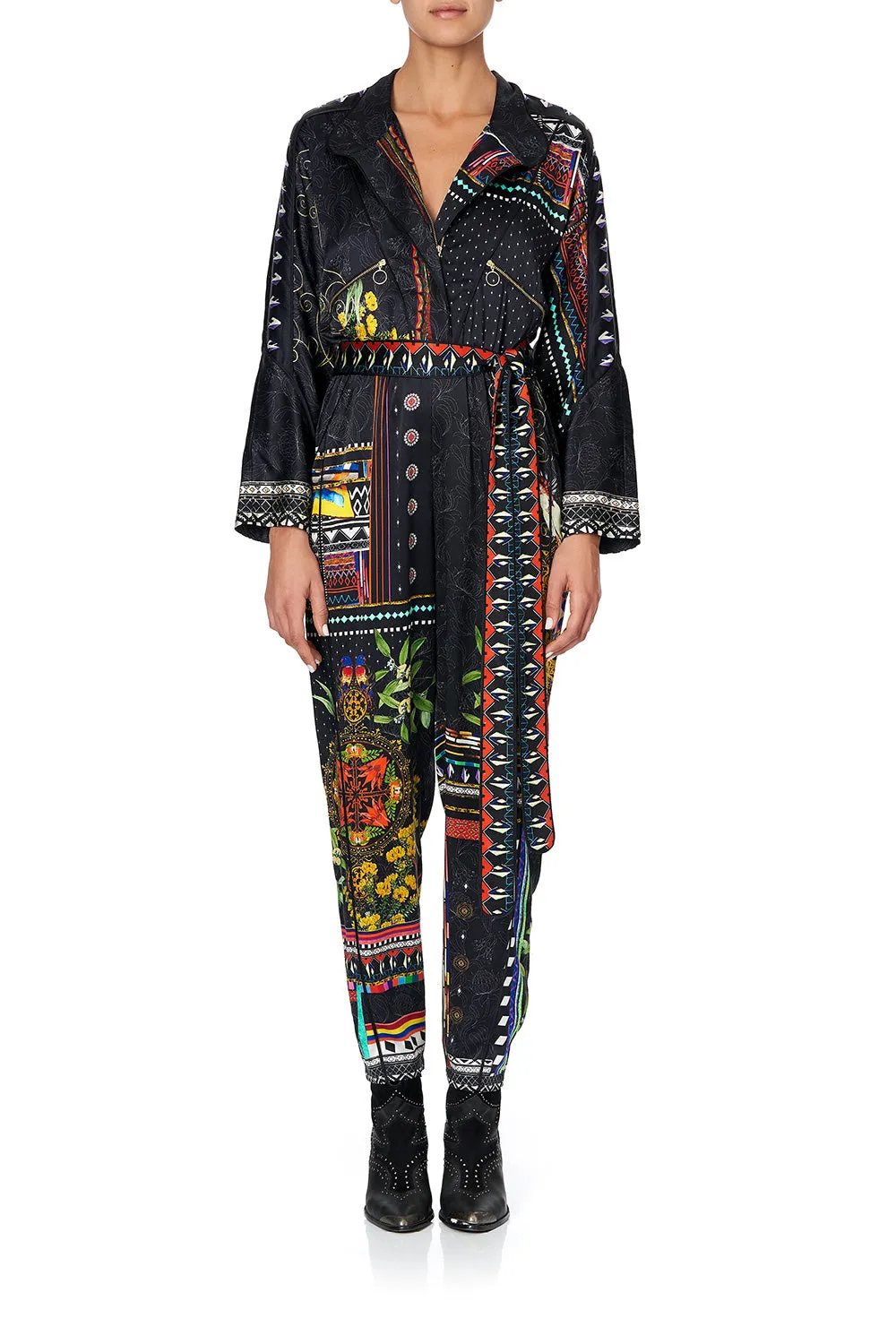 ZIP FRONT PANEL JUMPSUIT BLACKHEATH BETTY