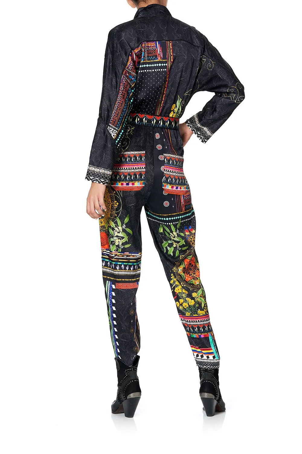 ZIP FRONT PANEL JUMPSUIT BLACKHEATH BETTY
